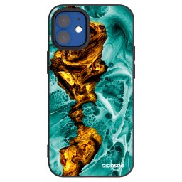 Fekete szilikon tok az alábbi mobiltelefonokra Apple iPhone 12 mini - Goldsky