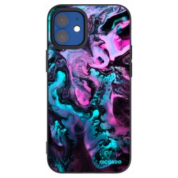 Fekete szilikon tok az alábbi mobiltelefonokra Apple iPhone 12 mini - Lean
