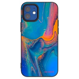 Fekete szilikon tok az alábbi mobiltelefonokra Apple iPhone 12 mini - Rainbow