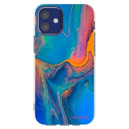Átlátszó szilikon tok az alábbi mobiltelefonokra Apple iPhone 12 mini - Rainbow