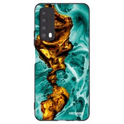 Fekete szilikon tok az alábbi mobiltelefonokra Huawei P Smart 2021 - Goldsky