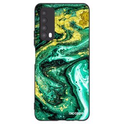 Fekete szilikon tok az alábbi mobiltelefonokra Huawei P Smart 2021 - Green Gold