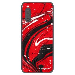 Fekete szilikon tok az alábbi mobiltelefonokra Sony Xperia 10 II - Red black