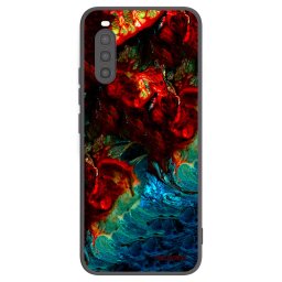 Fekete szilikon tok az alábbi mobiltelefonokra Sony Xperia 10 II - Universe
