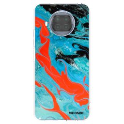 Átlátszó szilikon tok az alábbi mobiltelefonokra Xiaomi Mi 10T Lite - Blue Magma