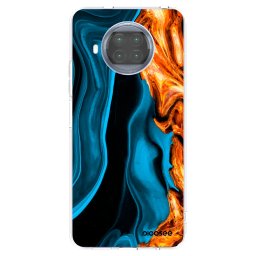Átlátszó szilikon tok az alábbi mobiltelefonokra Xiaomi Mi 10T Lite - Gold blue