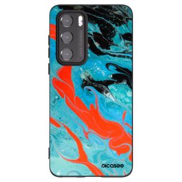 Fekete szilikon tok az alábbi mobiltelefonokra Huawei P40 - Blue Magma