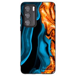 Fekete szilikon tok az alábbi mobiltelefonokra Huawei P40 - Gold blue