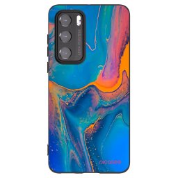 Fekete szilikon tok az alábbi mobiltelefonokra Huawei P40 - Rainbow