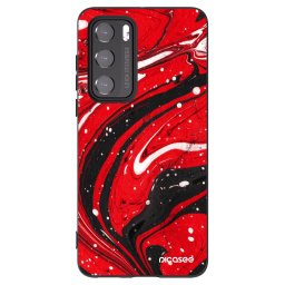 Fekete szilikon tok az alábbi mobiltelefonokra Huawei P40 - Red black