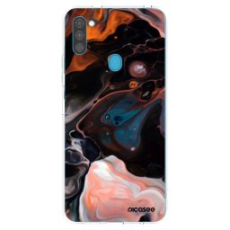 Átlátszó szilikon tok az alábbi mobiltelefonokra Samsung Galaxy M11 - Cream