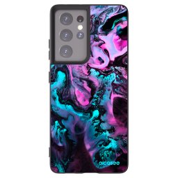 Fekete szilikon tok az alábbi mobiltelefonokra Samsung Galaxy S21 Ultra 5G G998B - Lean
