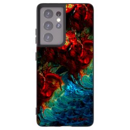 Fekete szilikon tok az alábbi mobiltelefonokra Samsung Galaxy S21 Ultra 5G G998B - Universe