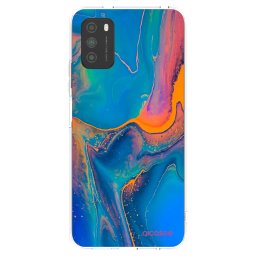 Átlátszó szilikon tok az alábbi mobiltelefonokra Xiaomi Poco M3 - Rainbow