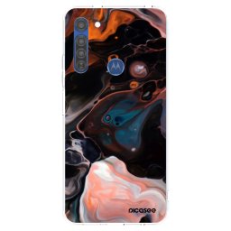 Átlátszó szilikon tok az alábbi mobiltelefonokra Motorola Moto G8 - Cream