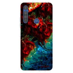Átlátszó szilikon tok az alábbi mobiltelefonokra Motorola Moto G8 - Universe