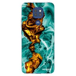 Átlátszó szilikon tok az alábbi mobiltelefonokra Motorola Moto G9 Play - Goldsky