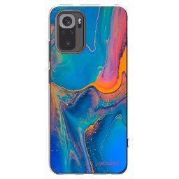 Átlátszó szilikon tok az alábbi mobiltelefonokra Xiaomi Redmi Note 10 - Rainbow