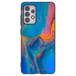 Fekete szilikon tok az alábbi mobiltelefonokra Samsung Galaxy A52 5G A525F - Rainbow