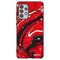 Fekete szilikon tok az alábbi mobiltelefonokra Samsung Galaxy A52 5G A525F - Red black