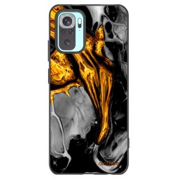 Fekete szilikon tok az alábbi mobiltelefonokra Xiaomi Redmi Note 10 Pro - Black Gold