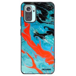 Fekete szilikon tok az alábbi mobiltelefonokra Xiaomi Redmi Note 10 Pro - Blue Magma