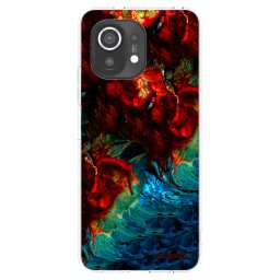 Átlátszó szilikon tok az alábbi mobiltelefonokra Xiaomi Mi 11 - Universe