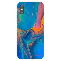 Átlátszó szilikon tok az alábbi mobiltelefonokra Xiaomi Redmi 9AT - Rainbow