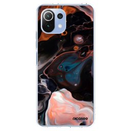 Átlátszó szilikon tok az alábbi mobiltelefonokra Xiaomi Mi 11 Lite - Cream