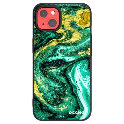 Fekete szilikon tok az alábbi mobiltelefonokra Apple iPhone 13 - Green Gold