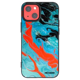 Fekete szilikon tok az alábbi mobiltelefonokra Apple iPhone 13 mini - Blue Magma