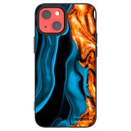 Fekete szilikon tok az alábbi mobiltelefonokra Apple iPhone 13 mini - Gold blue
