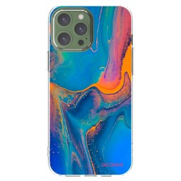 Átlátszó szilikon tok az alábbi mobiltelefonokra Apple iPhone 13 Pro Max - Rainbow