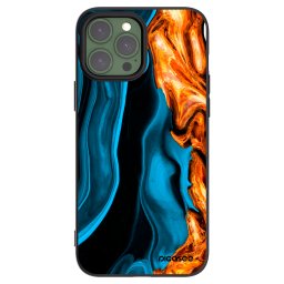 Fekete szilikon tok az alábbi mobiltelefonokra Apple iPhone 13 Pro Max - Gold blue