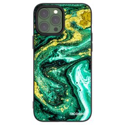 Fekete szilikon tok az alábbi mobiltelefonokra Apple iPhone 13 Pro Max - Green Gold