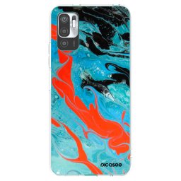 Átlátszó szilikon tok az alábbi mobiltelefonokra Xiaomi Redmi Note 10 5G - Blue Magma