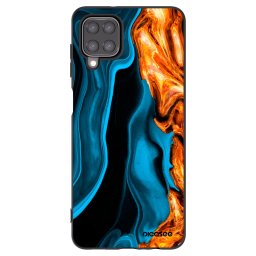 Fekete szilikon tok az alábbi mobiltelefonokra Samsung Galaxy M12 M127F - Gold blue