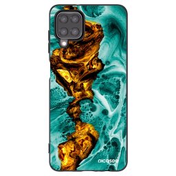 Fekete szilikon tok az alábbi mobiltelefonokra Samsung Galaxy M12 M127F - Goldsky