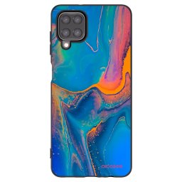 Fekete szilikon tok az alábbi mobiltelefonokra Samsung Galaxy M12 M127F - Rainbow