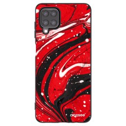 Fekete szilikon tok az alábbi mobiltelefonokra Samsung Galaxy M12 M127F - Red black