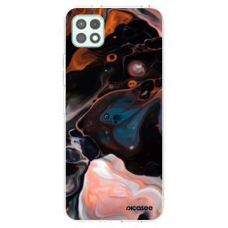 Átlátszó szilikon tok az alábbi mobiltelefonokra Samsung Galaxy A22 A226B 5G - Cream