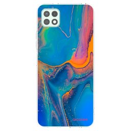Átlátszó szilikon tok az alábbi mobiltelefonokra Samsung Galaxy A22 A226B 5G - Rainbow