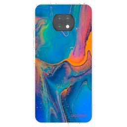 Átlátszó szilikon tok az alábbi mobiltelefonokra Xiaomi Redmi Note 9T - Rainbow