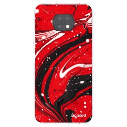 Átlátszó szilikon tok az alábbi mobiltelefonokra Xiaomi Redmi Note 9T - Red black