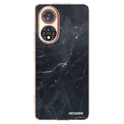 Átlátszó szilikon tok az alábbi mobiltelefonokra Huawei Nova 9 - Black marble