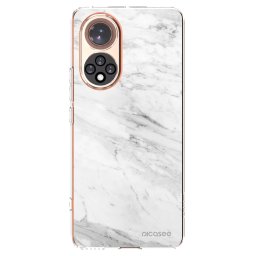 Átlátszó szilikon tok az alábbi mobiltelefonokra Huawei Nova 9 - White marble