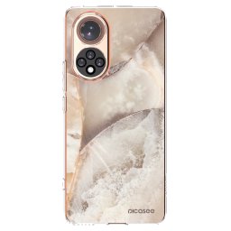 Átlátszó szilikon tok az alábbi mobiltelefonokra Huawei Nova 9 - Cream marble
