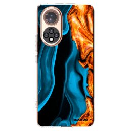 Átlátszó szilikon tok az alábbi mobiltelefonokra Huawei Nova 9 - Gold blue
