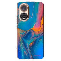 Átlátszó szilikon tok az alábbi mobiltelefonokra Huawei Nova 9 - Rainbow
