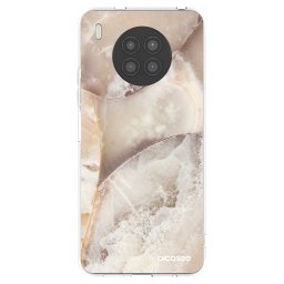 Átlátszó szilikon tok az alábbi mobiltelefonokra Huawei Nova 8i - Cream marble